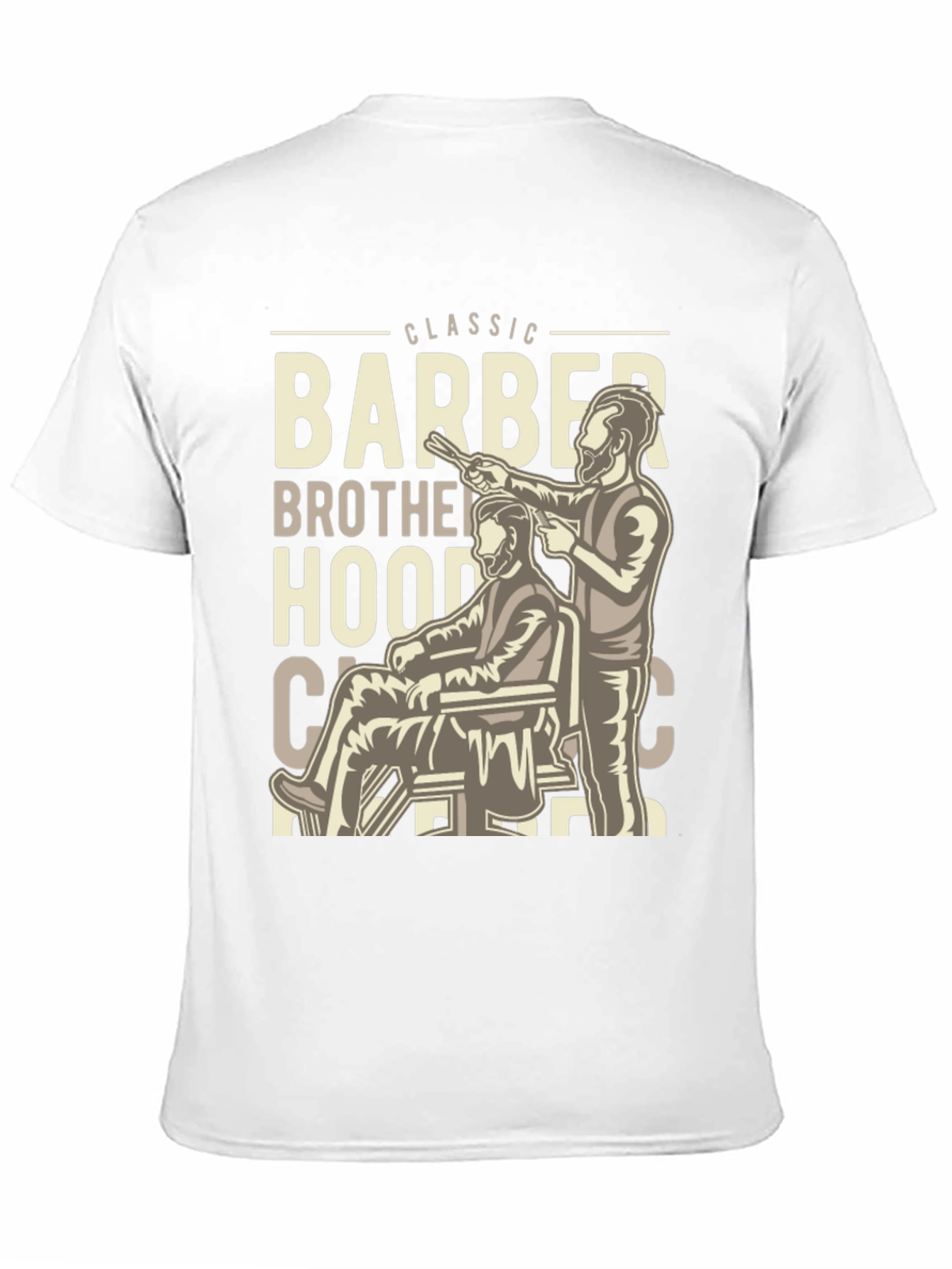 Black Classic Barber Brotherhood Tee view 11