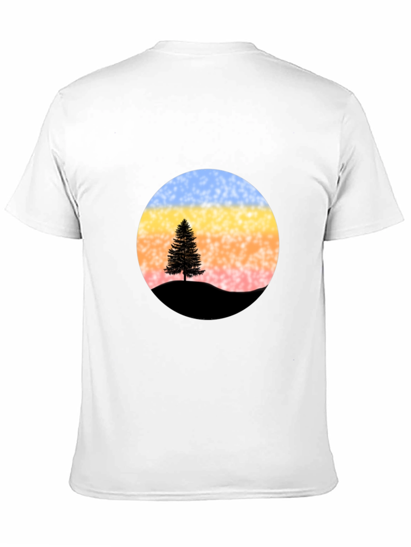 Black Sunset Tree Graphic Tee - Stylish & Unique view 11