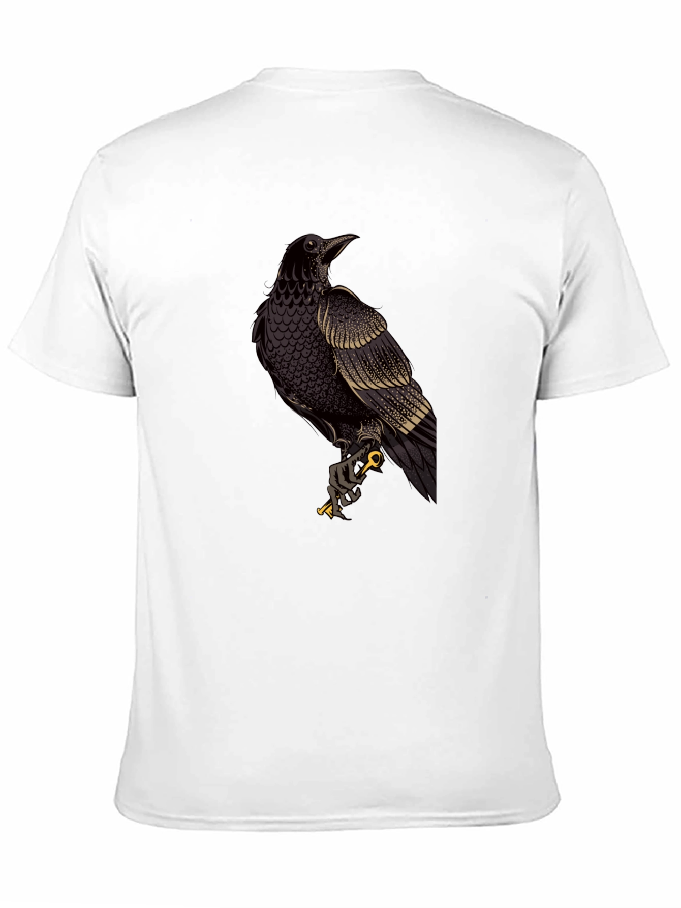 Black Raven Graphic Black T-Shirt view 11