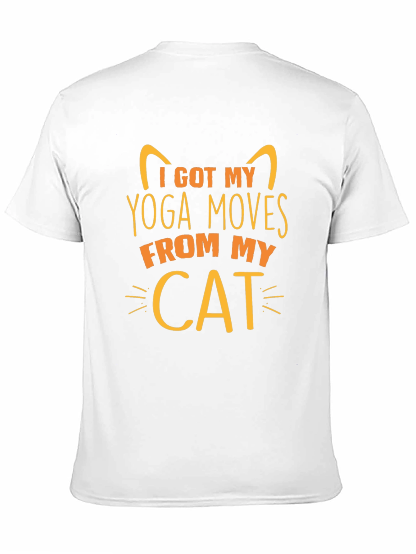 Black Yoga Cat T-Shirt - I Got My Yoga Moves From My Cat view 11