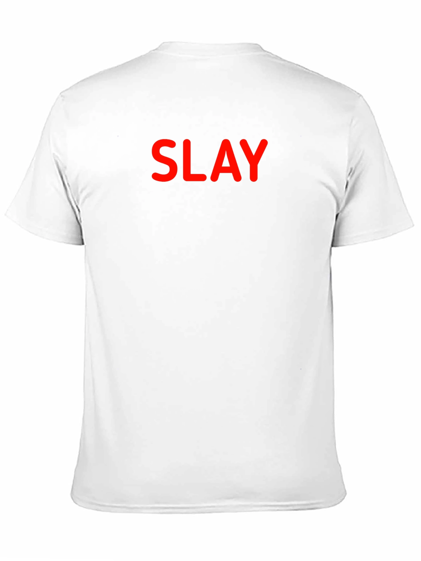 Black Slay Black T-Shirt - Bold Red Graphic Tee view 11