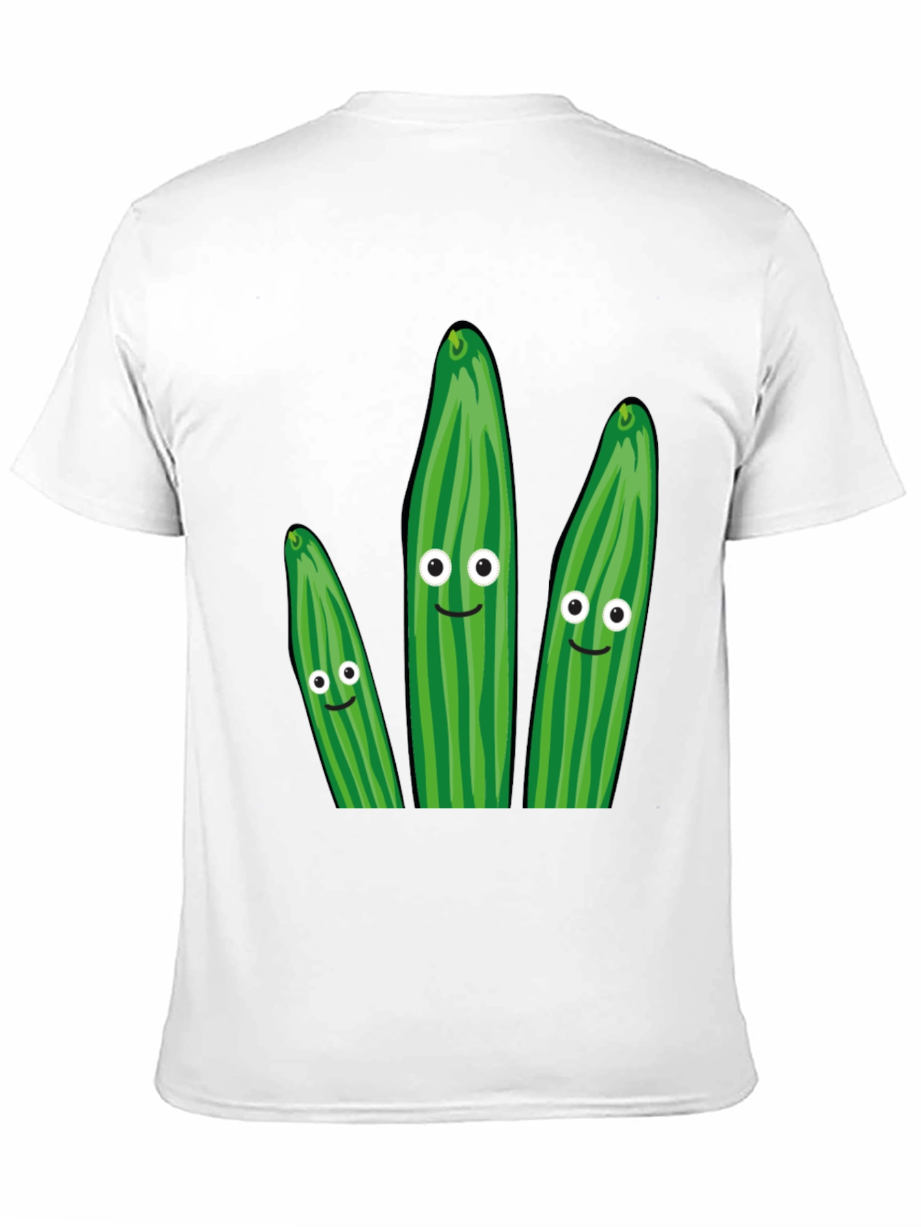 Black Funny Cucumber Graphic T-Shirt - Quirky Novelty Tee view 11