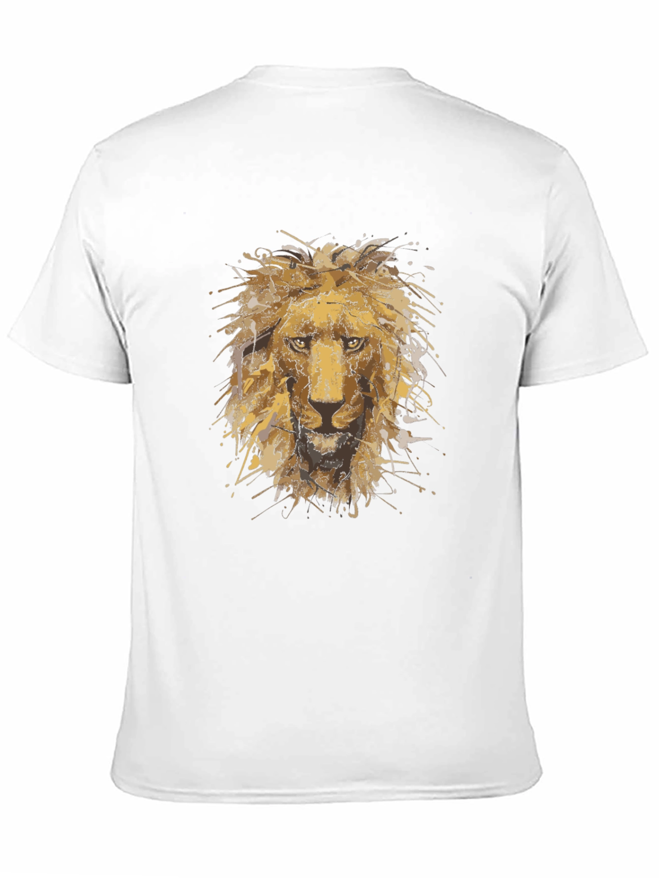 Black Lion Head Graphic T-Shirt - Bold Black Tee view 11