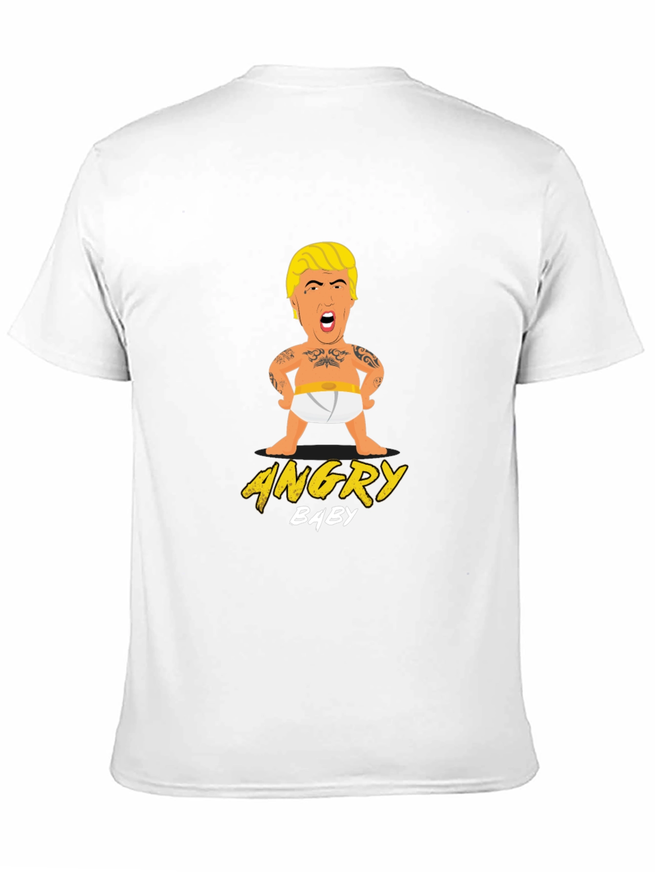 Black Angry Baby T-Shirt - Political Humor Tee view 11