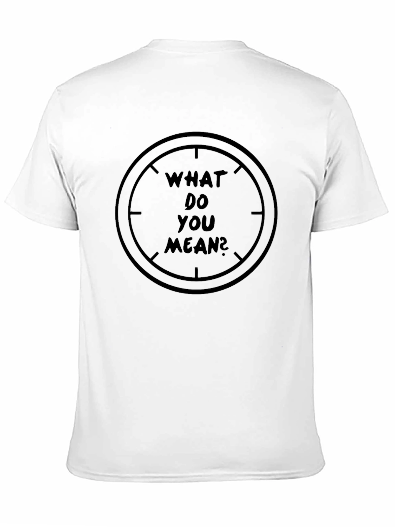 Black What Do You Mean Graphic T-Shirt view 11