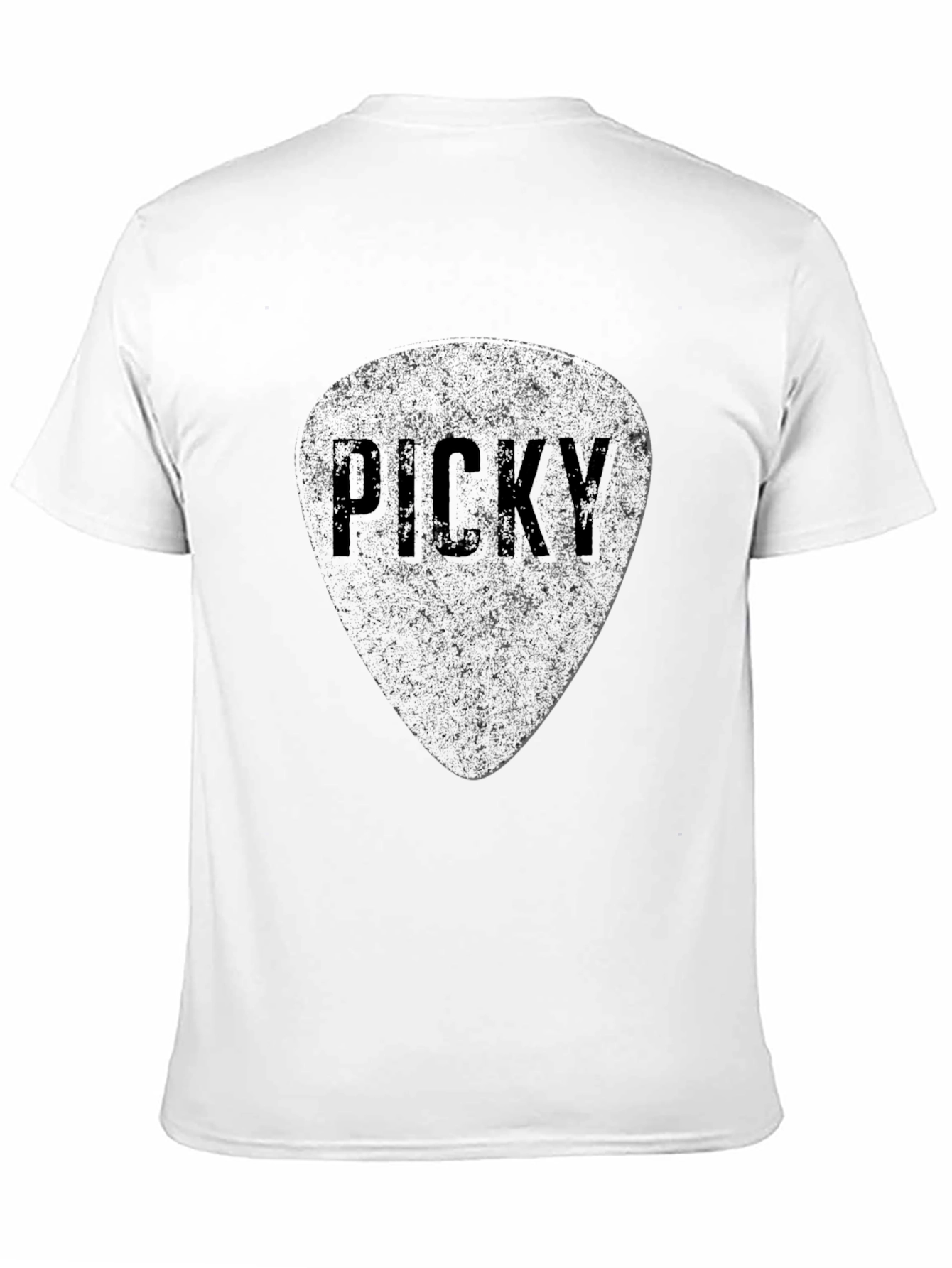 Picky Guitar Pick Graphic T-Shirt - Black - 11