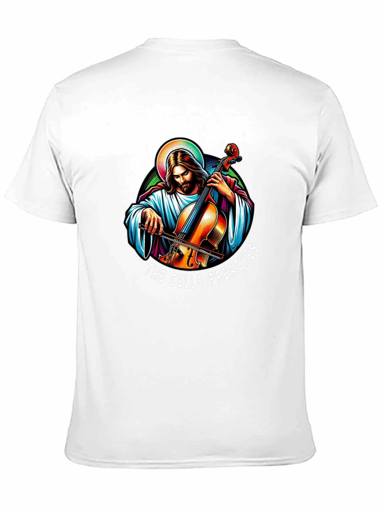 Black The Cello Preaches Black T-Shirt view 11