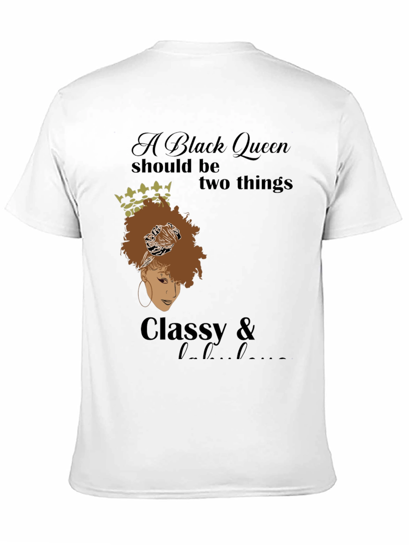 Black Queen Classy & Hood T-Shirt - 11