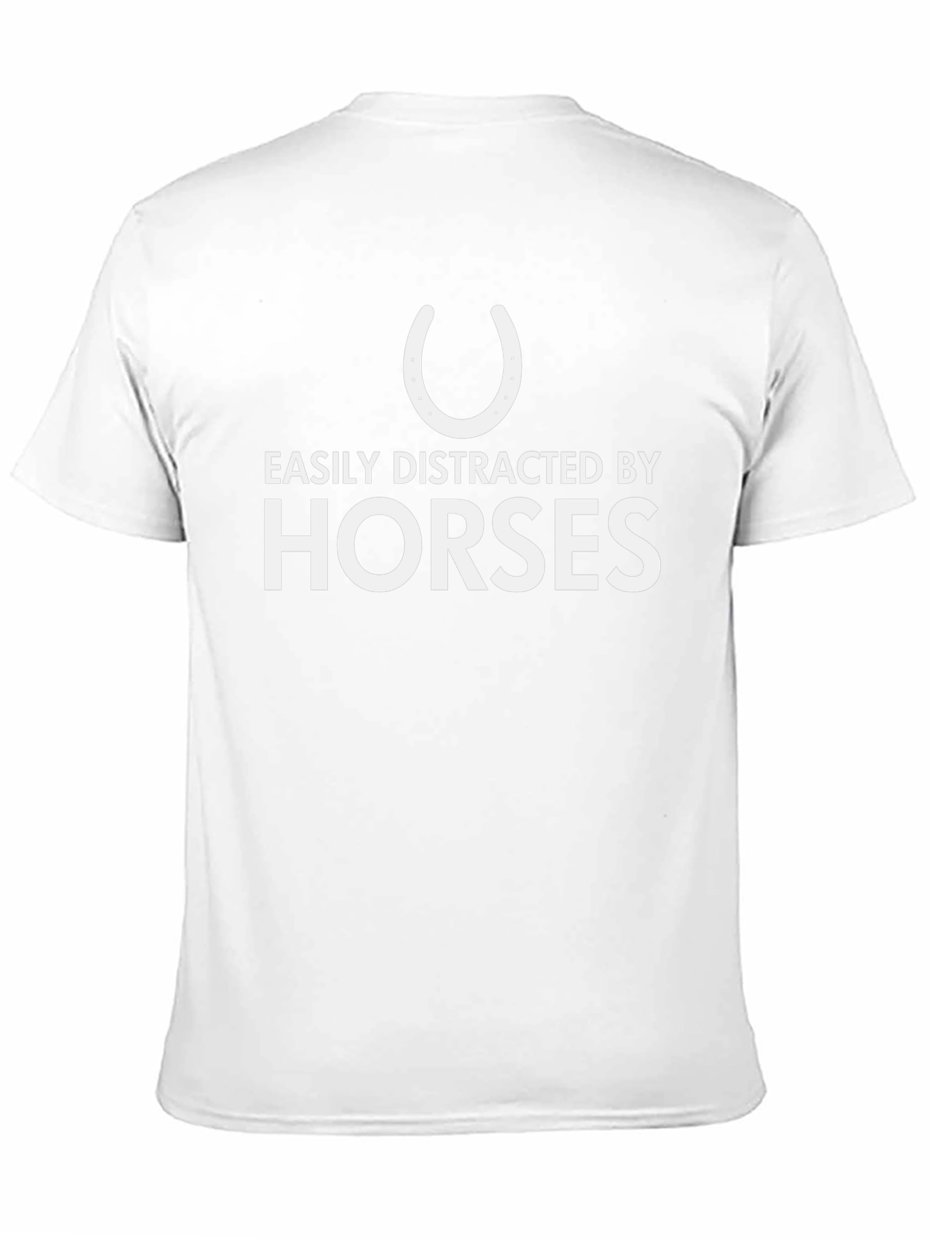 Black Easily Distracted by Horses Graphic Tee view 11