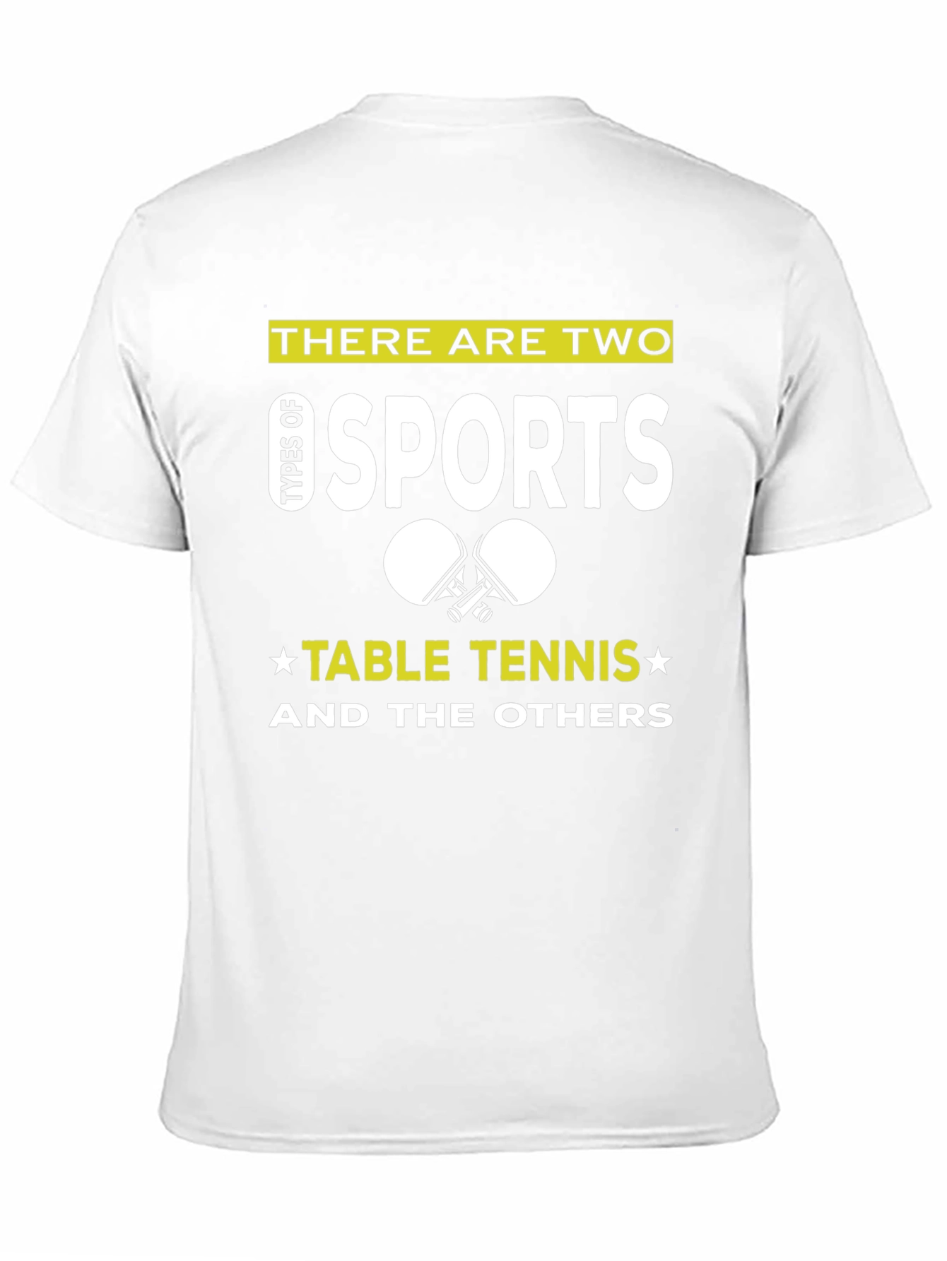 Black Table Tennis T-Shirt - Two Types of Sports view 11