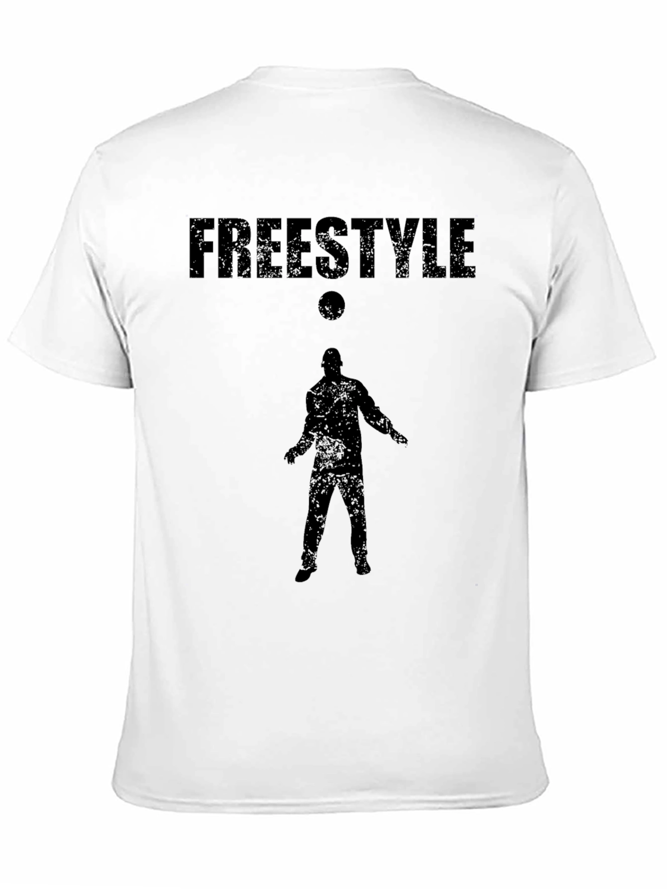 Black Freestyle Soccer Graphic T-Shirt - Black view 11