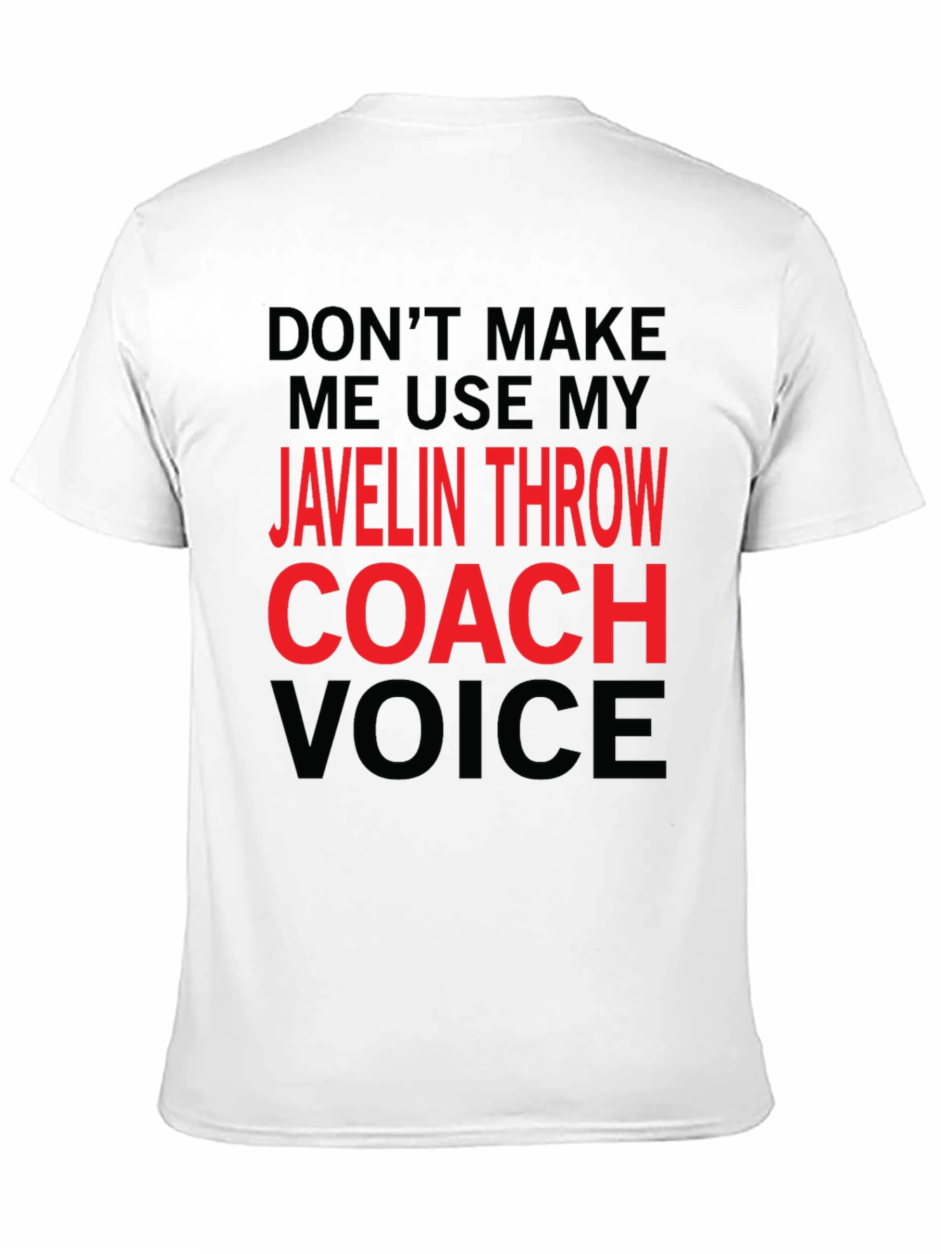 Black Javelin Throw Coach T-Shirt - Funny Sports Tee view 11