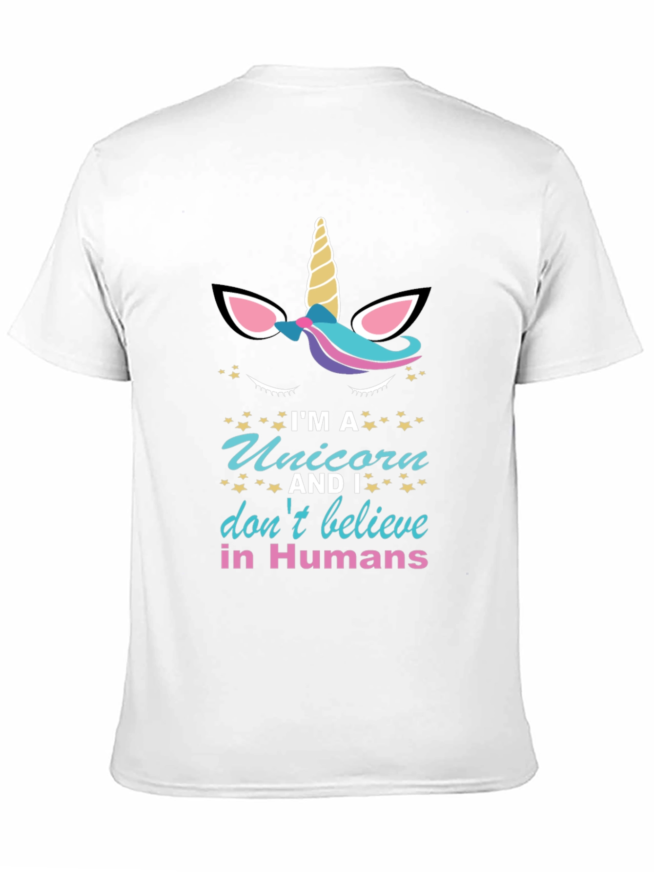 Black Unicorn Believer T-Shirt - Novelty Graphic Tee view 11