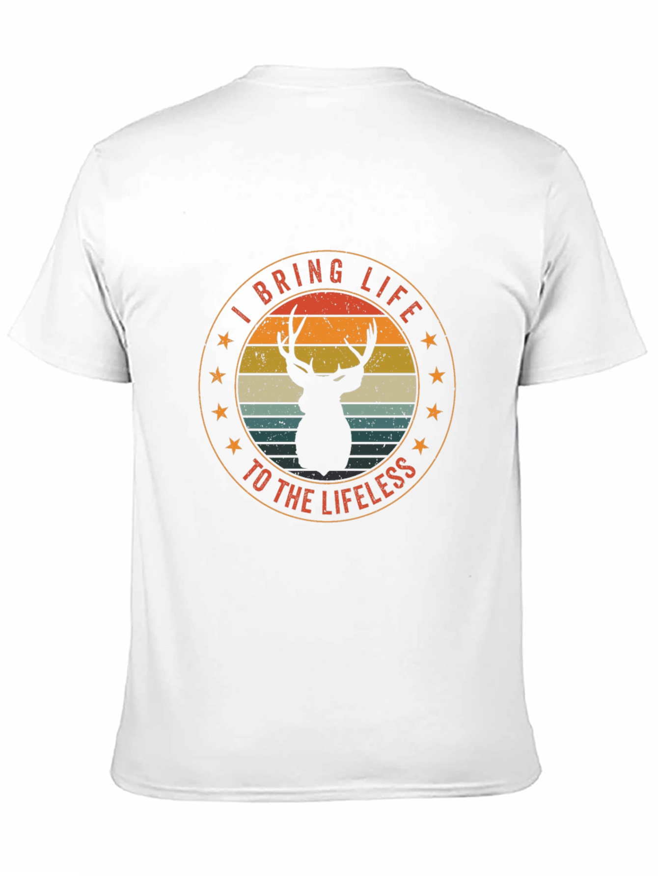 Black I Bring Life to the Lifeless Deer Graphic T-Shirt view 11