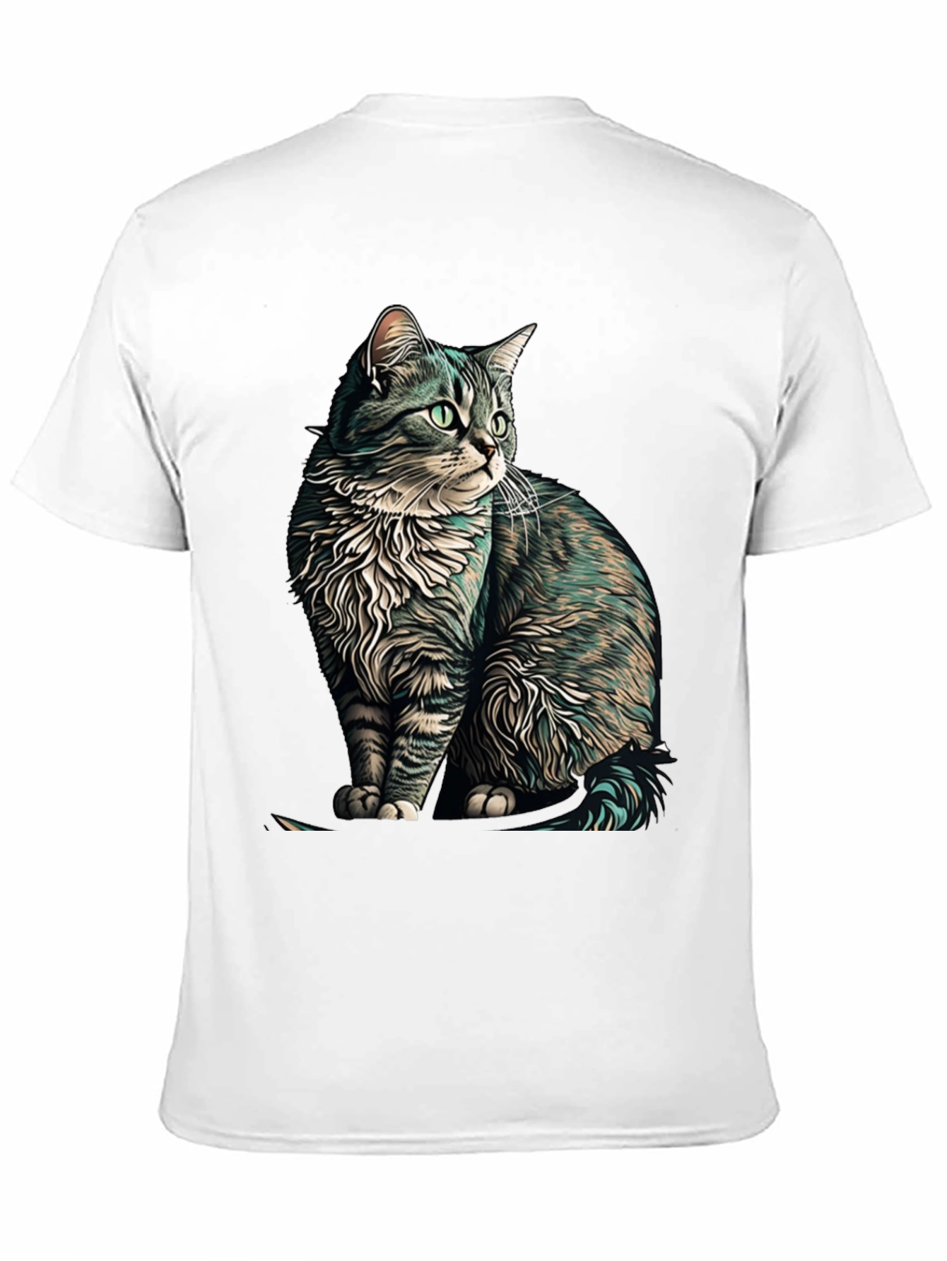 Black Cat Graphic Black T-Shirt view 11