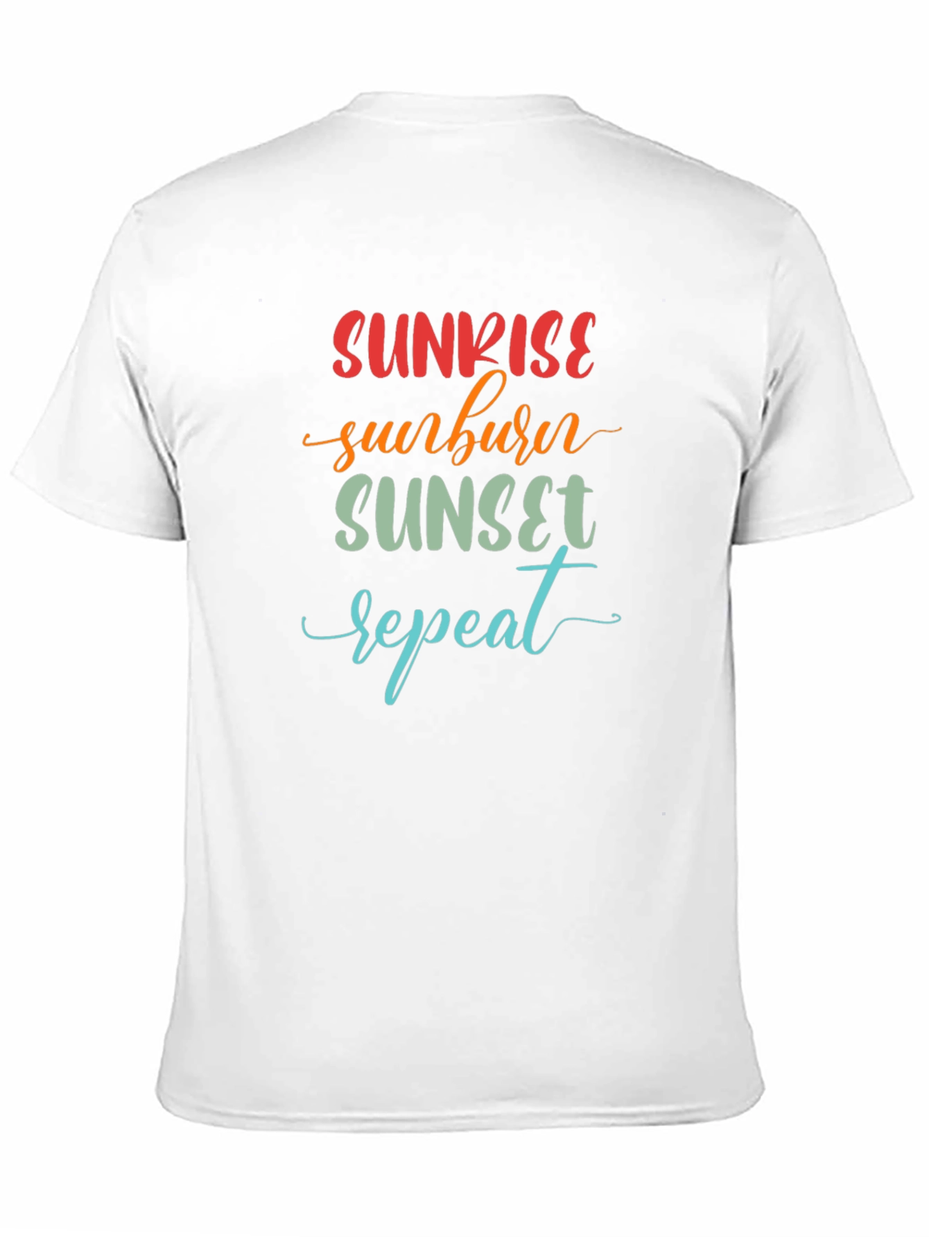 Black Sunrise Sunburn Sunset Repeat Graphic Tee view 11