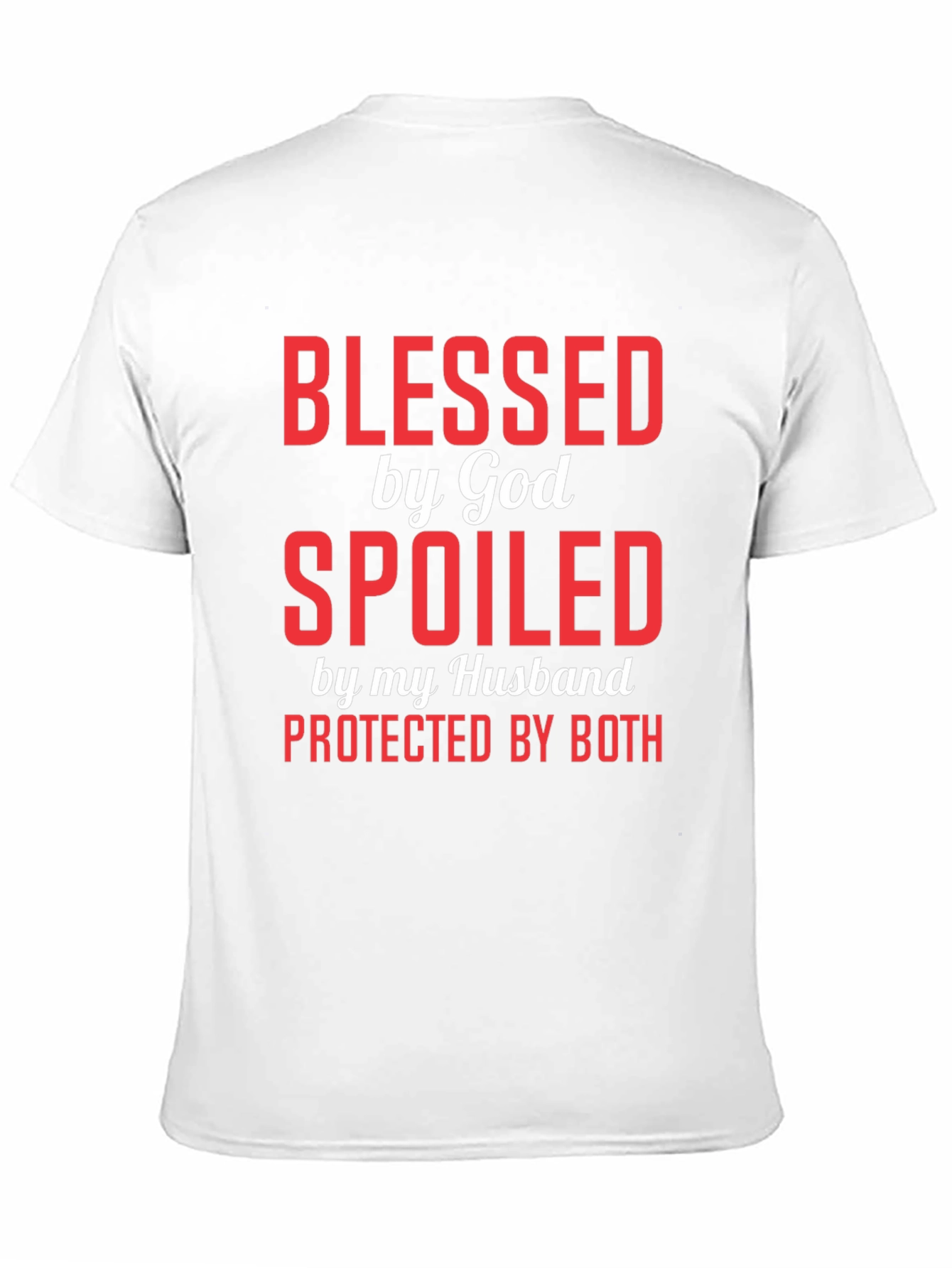 Black Blessed Spoiled Protected Graphic Tee view 11