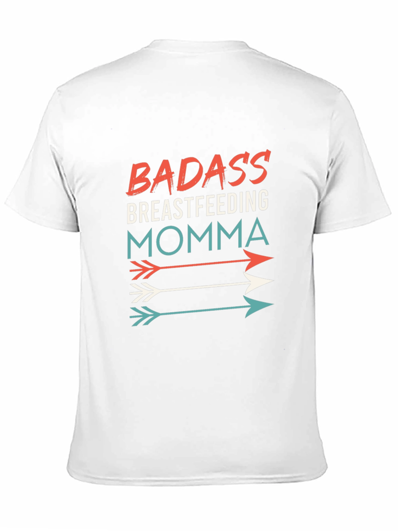 Black Badass Breastfeeding Momma Graphic Tee view 11