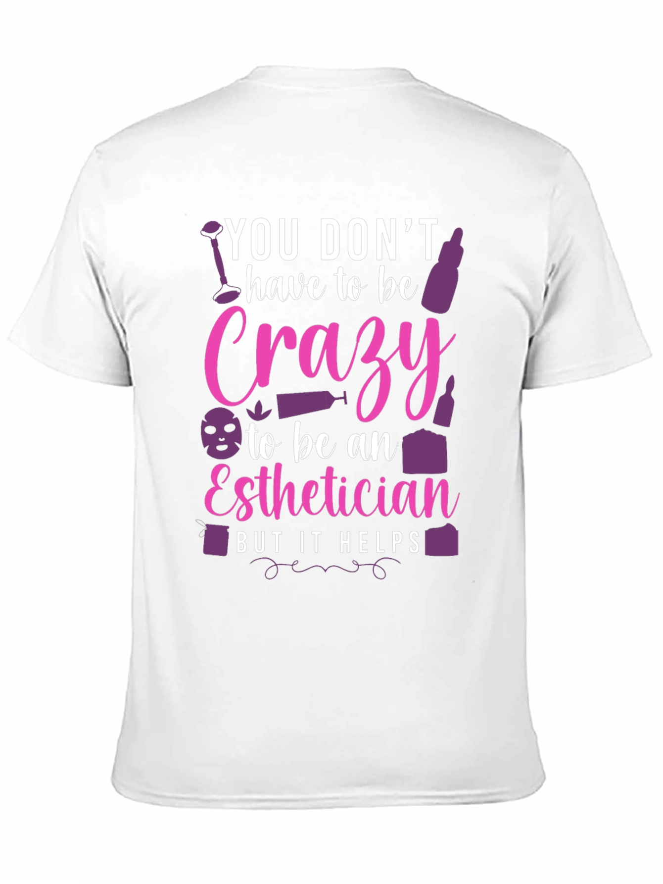 Black Crazy Esthetician Graphic Tee - Unisex view 11
