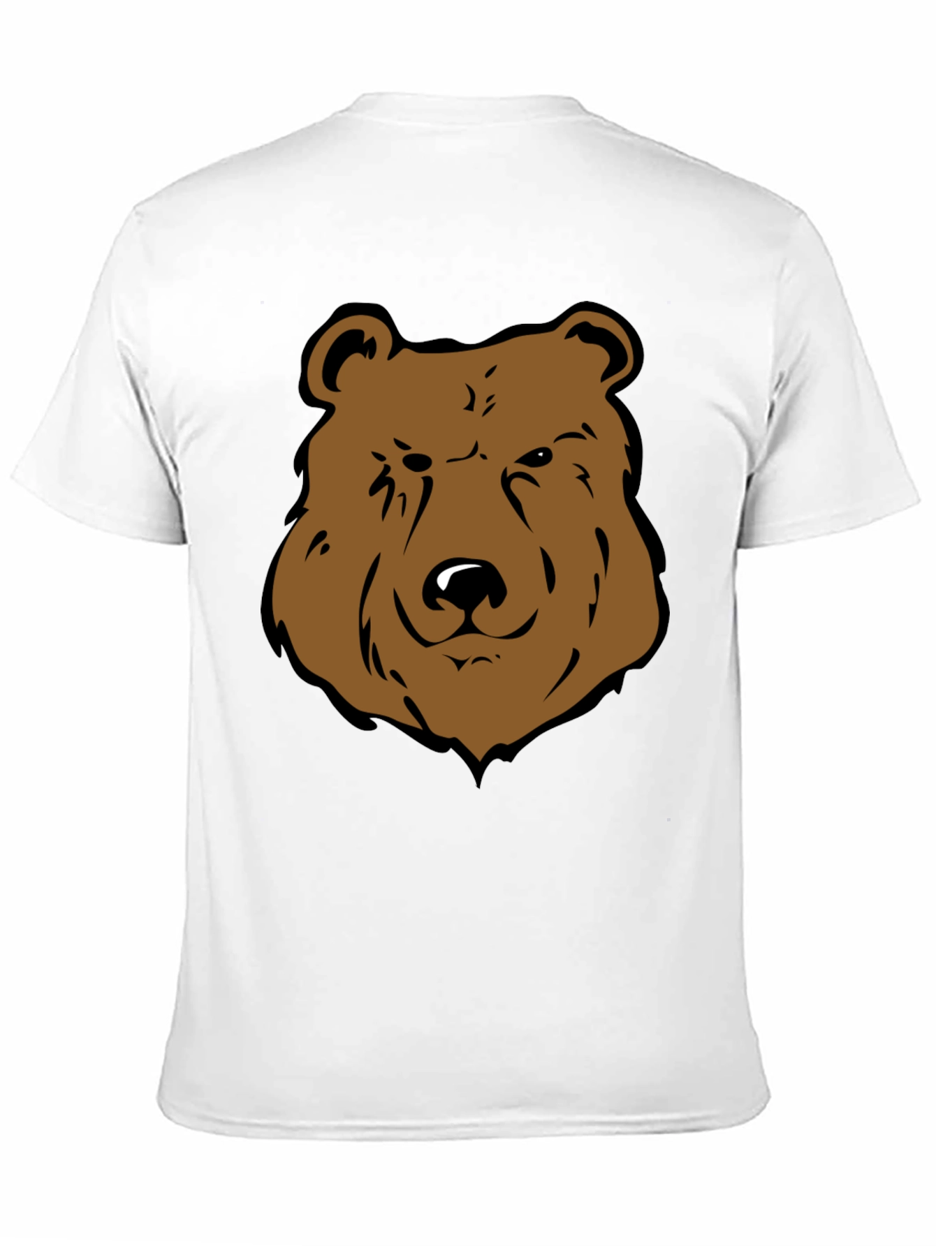 Black Cool Bear Graphic Tee - Black Cotton T-Shirt view 11
