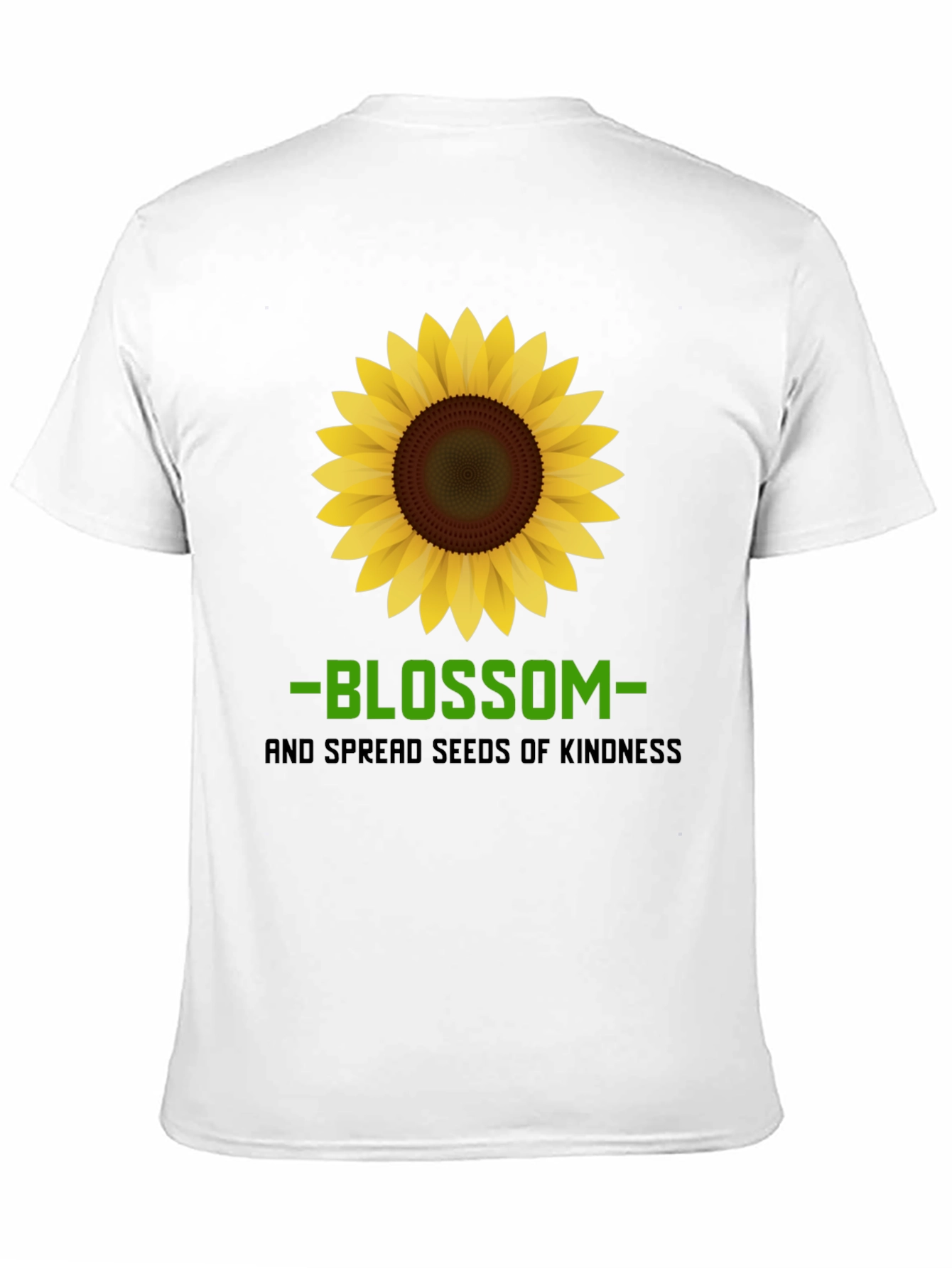 Black Blossom Kindness Graphic Tee - Black Cotton Comfort view 11
