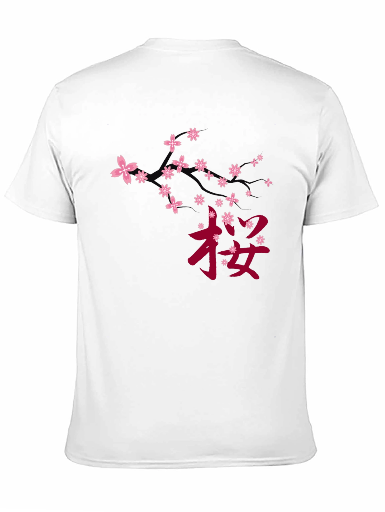 Black Cherry Blossom Graphic Tee - Black view 11