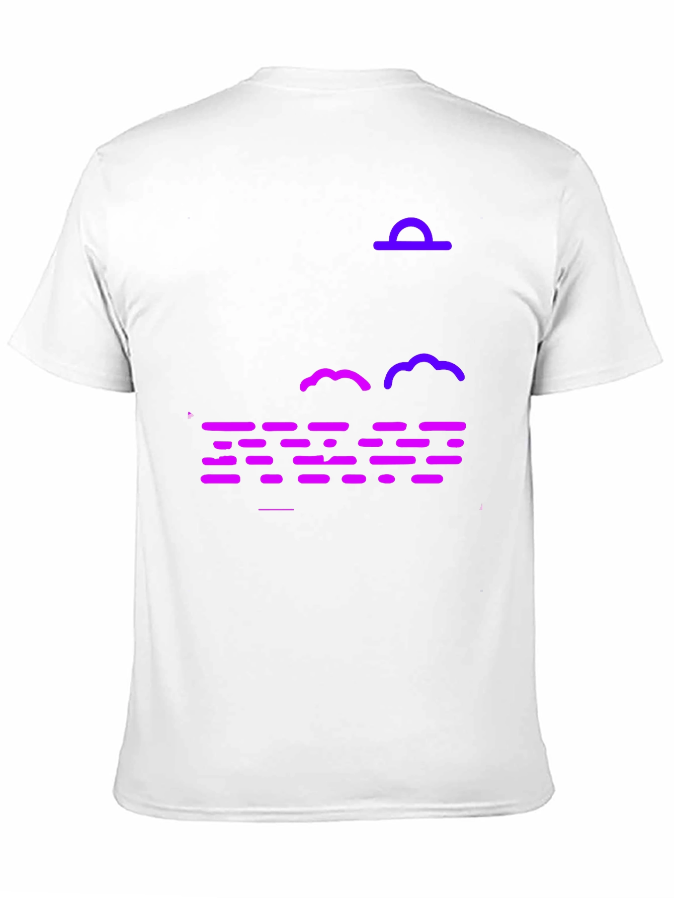 Black Abstract Nightscape T-Shirt - Black view 11