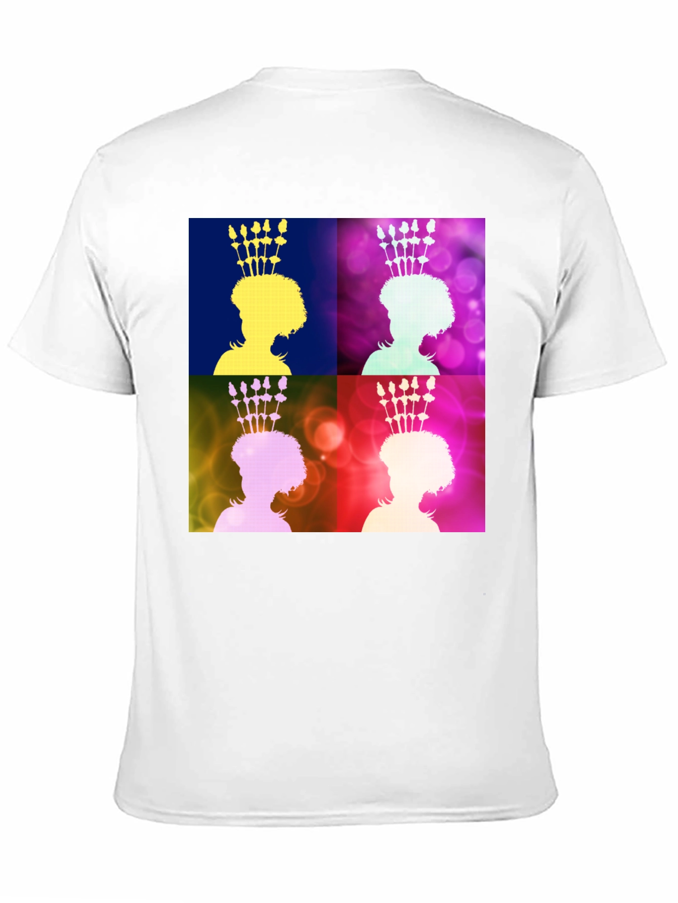 Black Pop Art Queen Graphic Tee - Stylish Unisex Black T-Shirt view 11