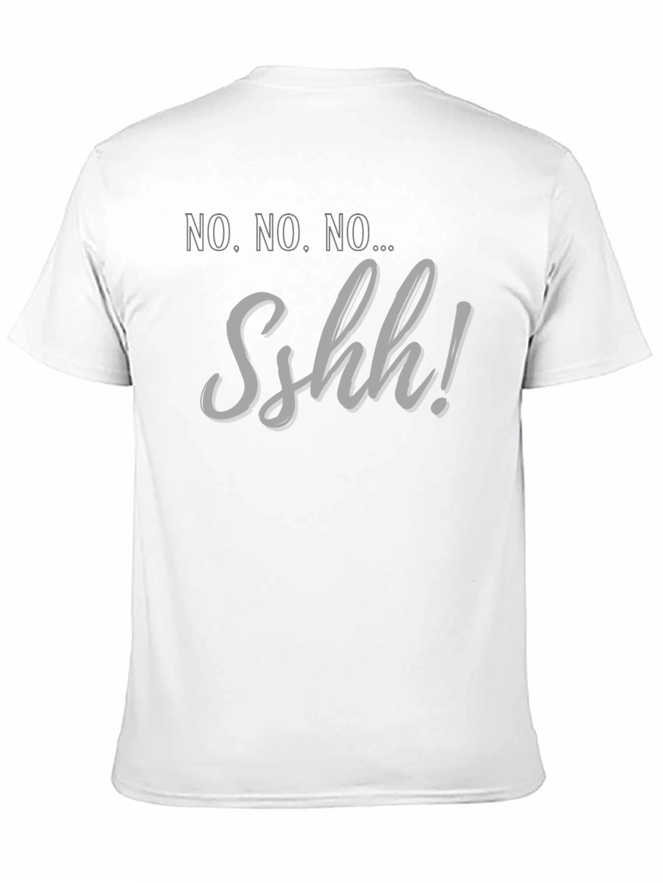 Black No No No... Sshh! Graphic T-Shirt view 11