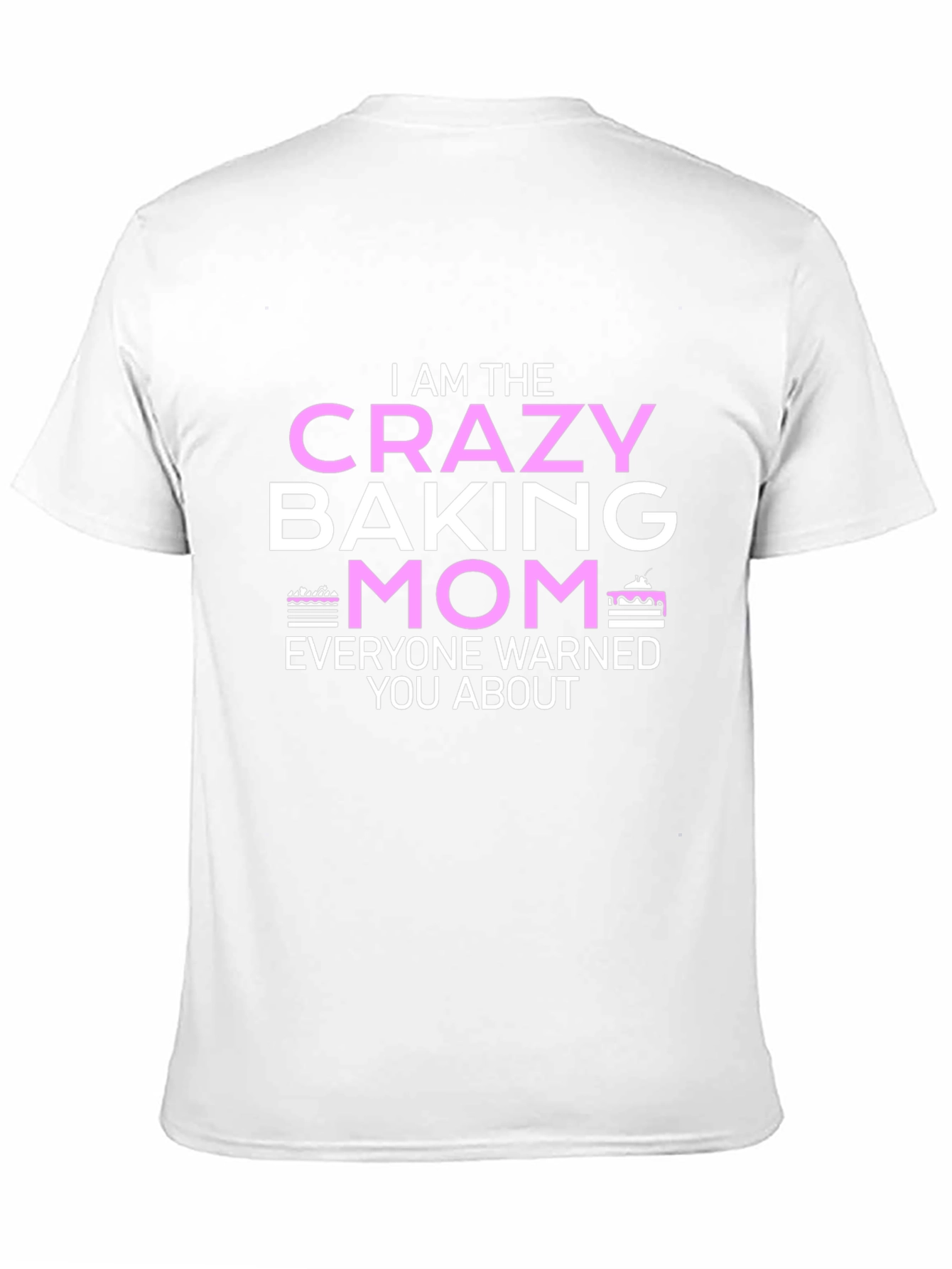Black Crazy Baking Mom T-Shirt - Novelty Graphic Tee view 11