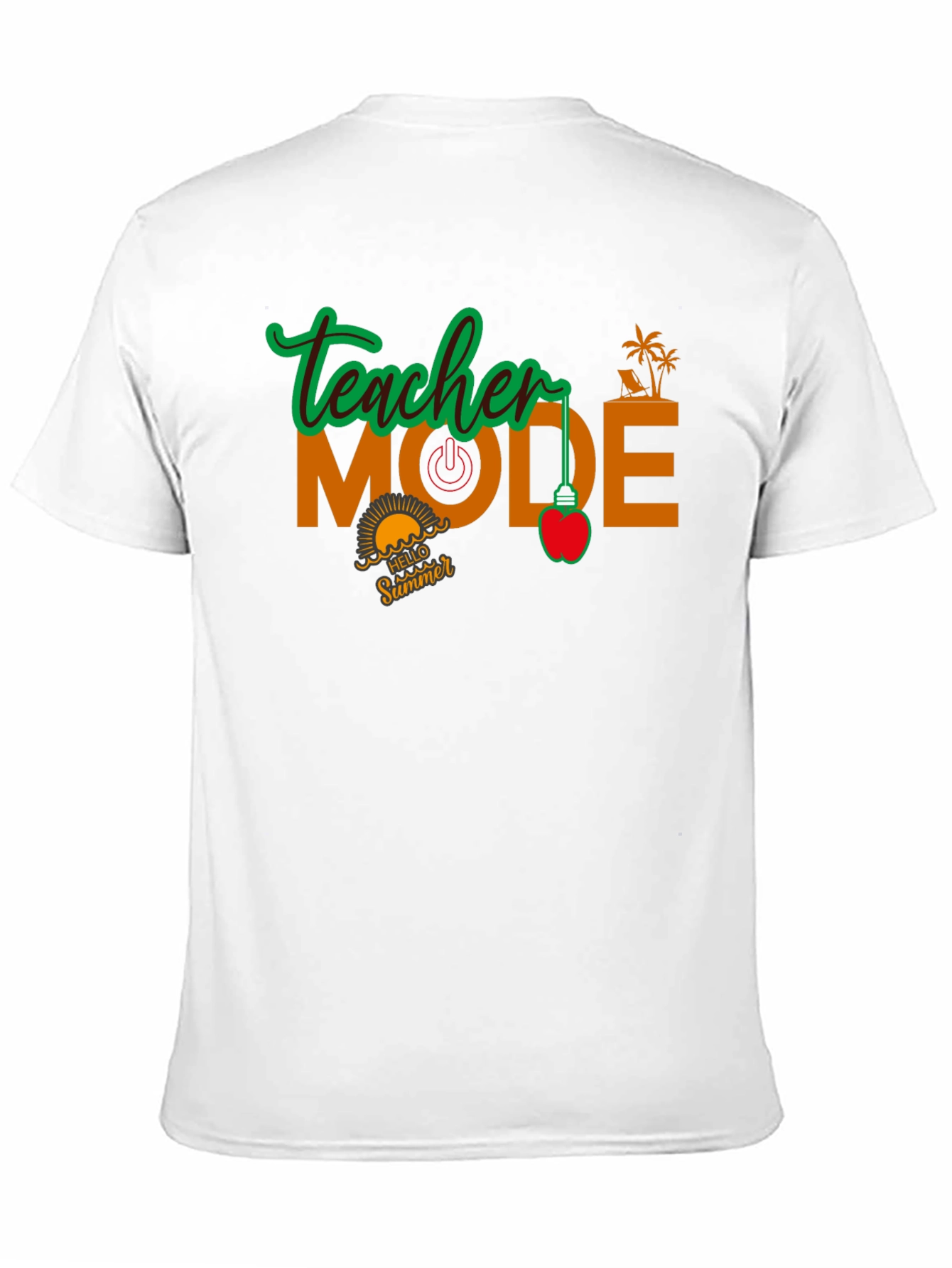 Black Teacher Mode Summer Black T-Shirt view 11