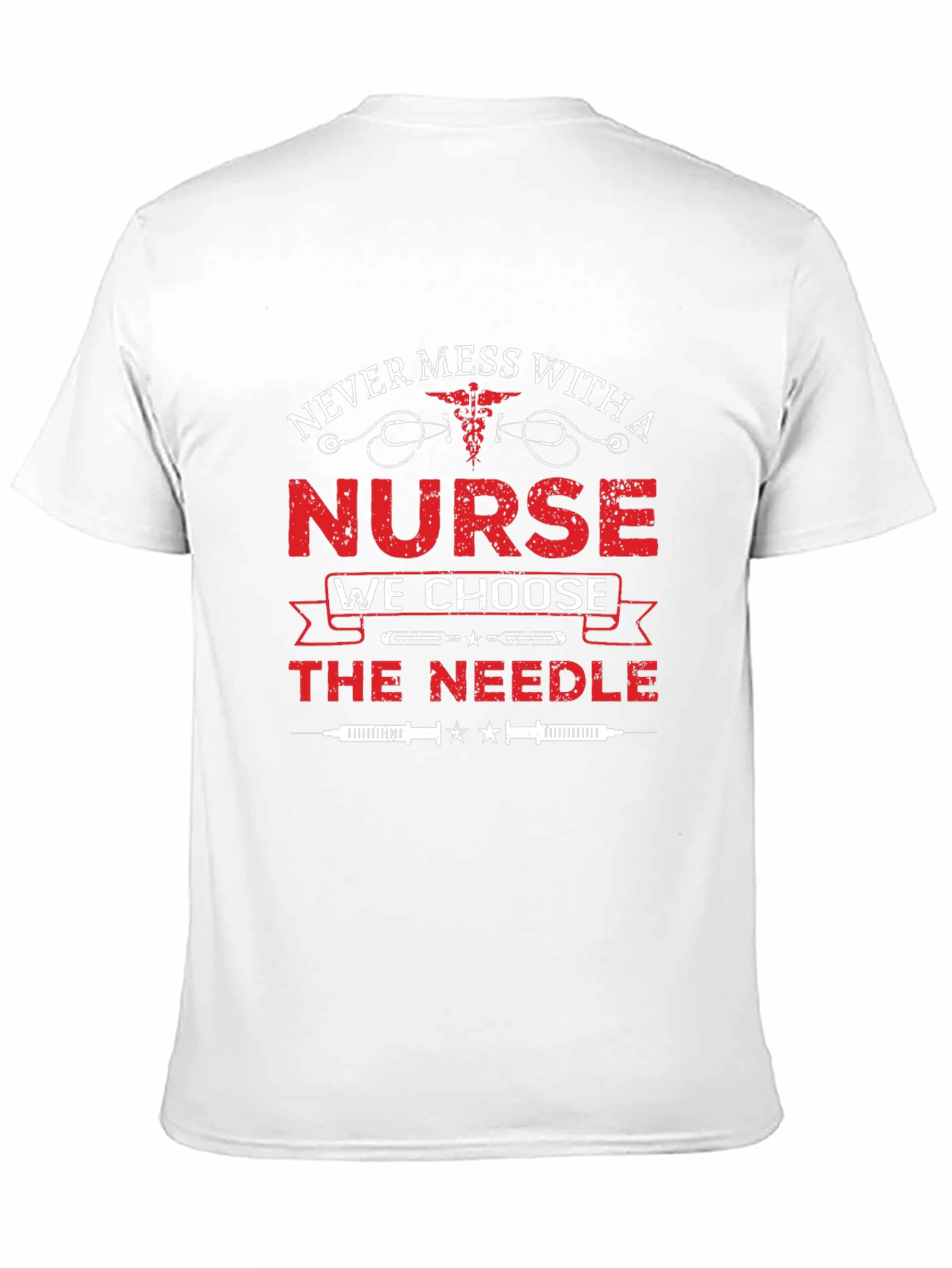 Black Never Mess with a Nurse T-Shirt view 11