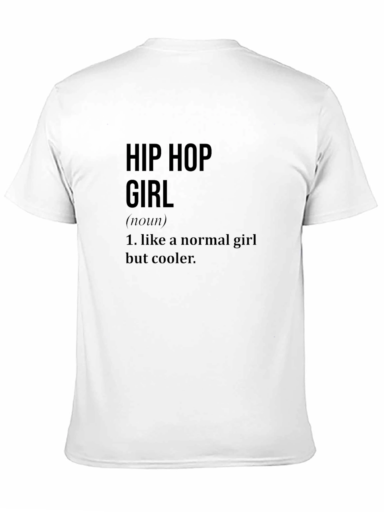 Black Hip Hop Girl Definition T-Shirt Cool Graphic Tee view 11