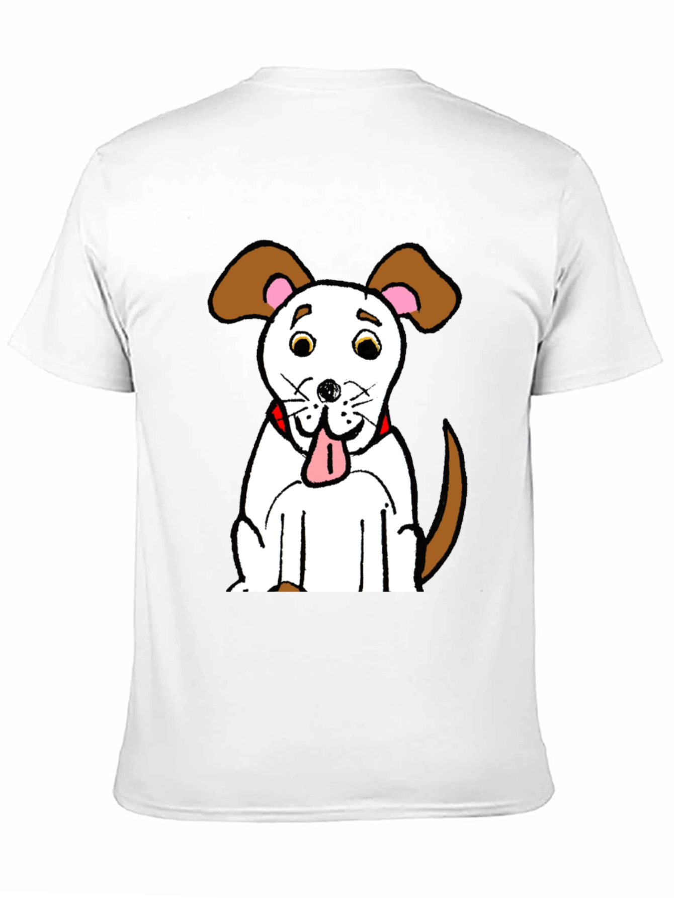 Black Cartoon Dog Graphic T-Shirt view 11