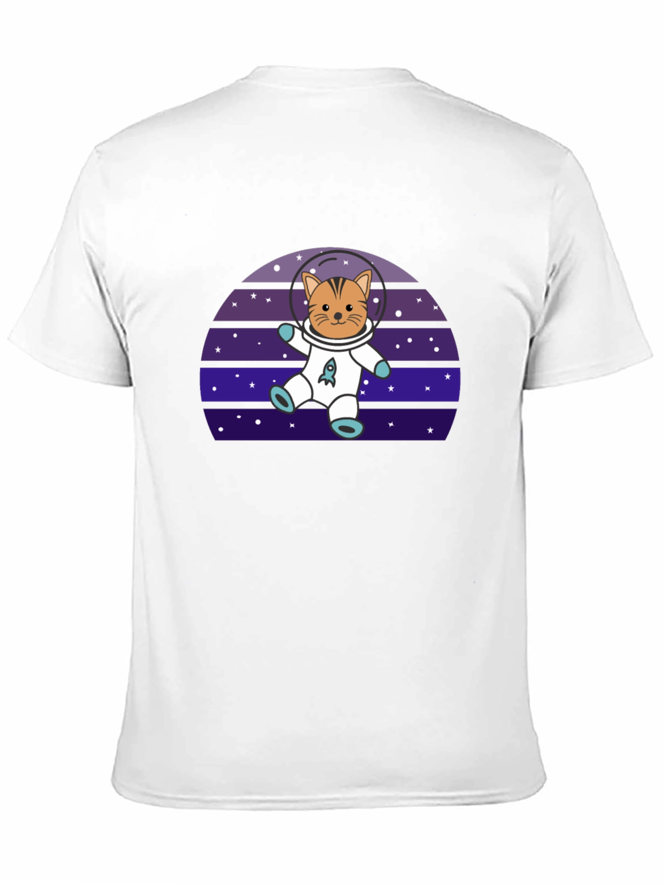 Black Astronaut Cat T-Shirt - Space Kitten Tee view 11