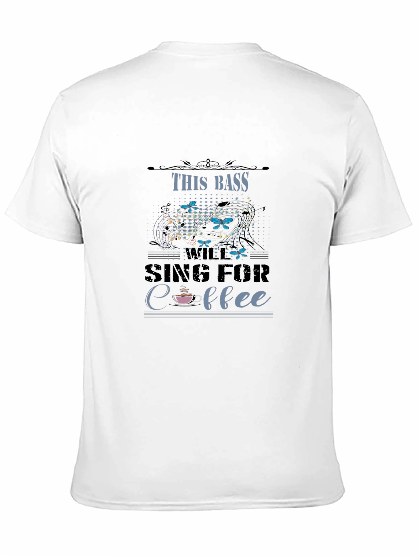 Black This Bass Sing For Coffee T-Shirt view 11