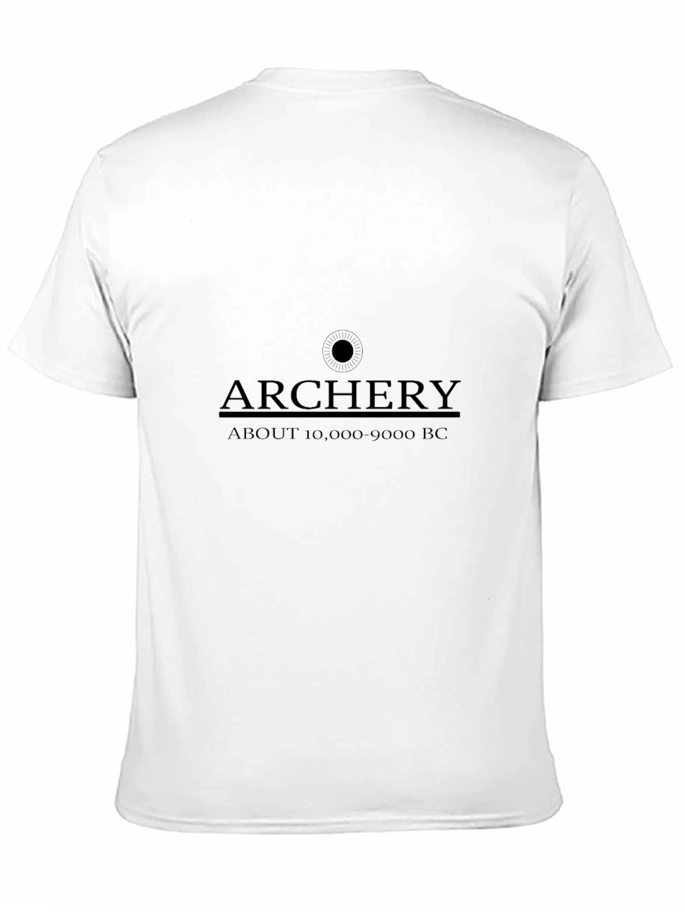 Black Archery History T-Shirt - Ancient Origins Design view 11