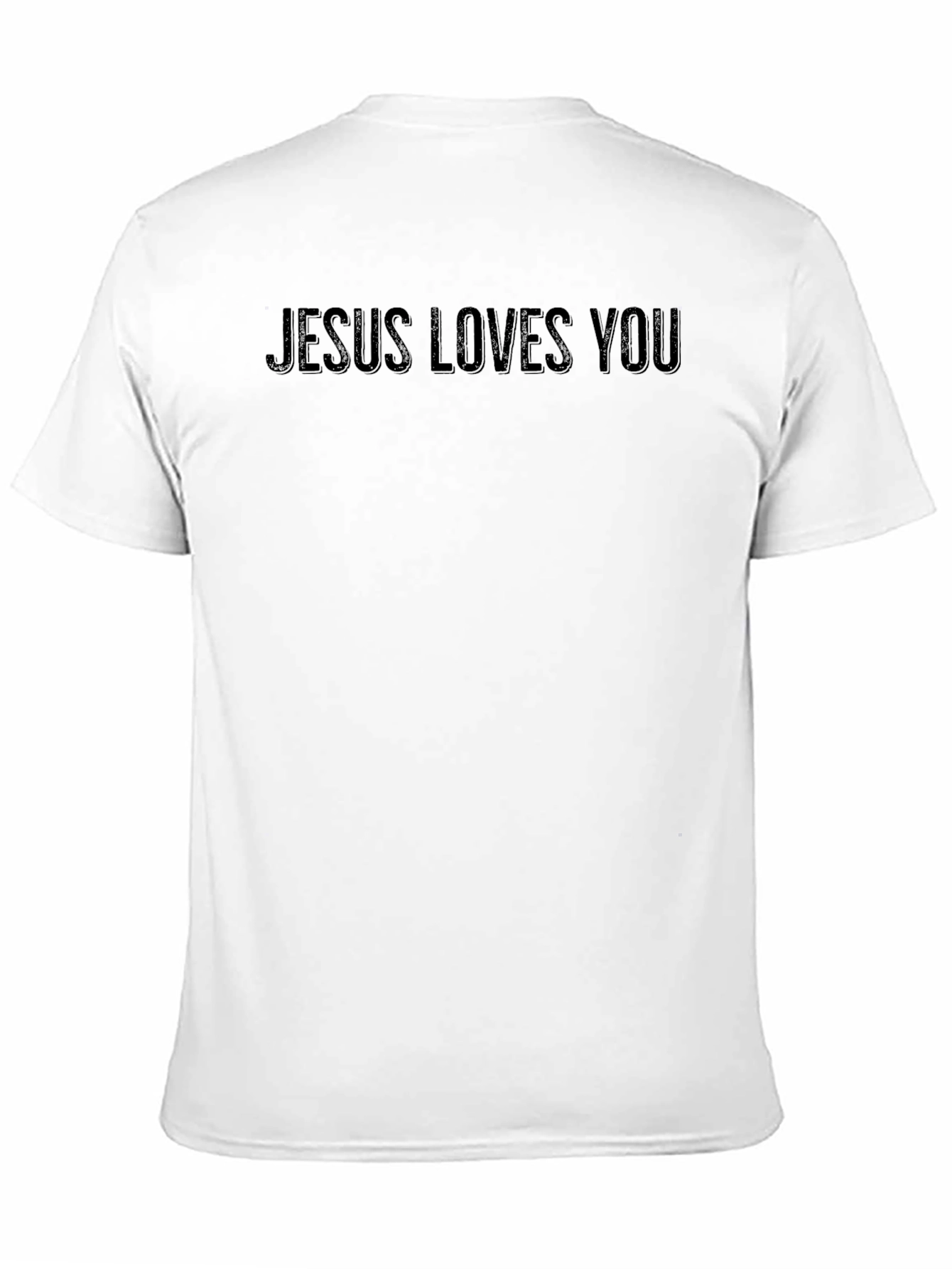 Black Jesus Loves You Black Graphic Tee - Men's view 11