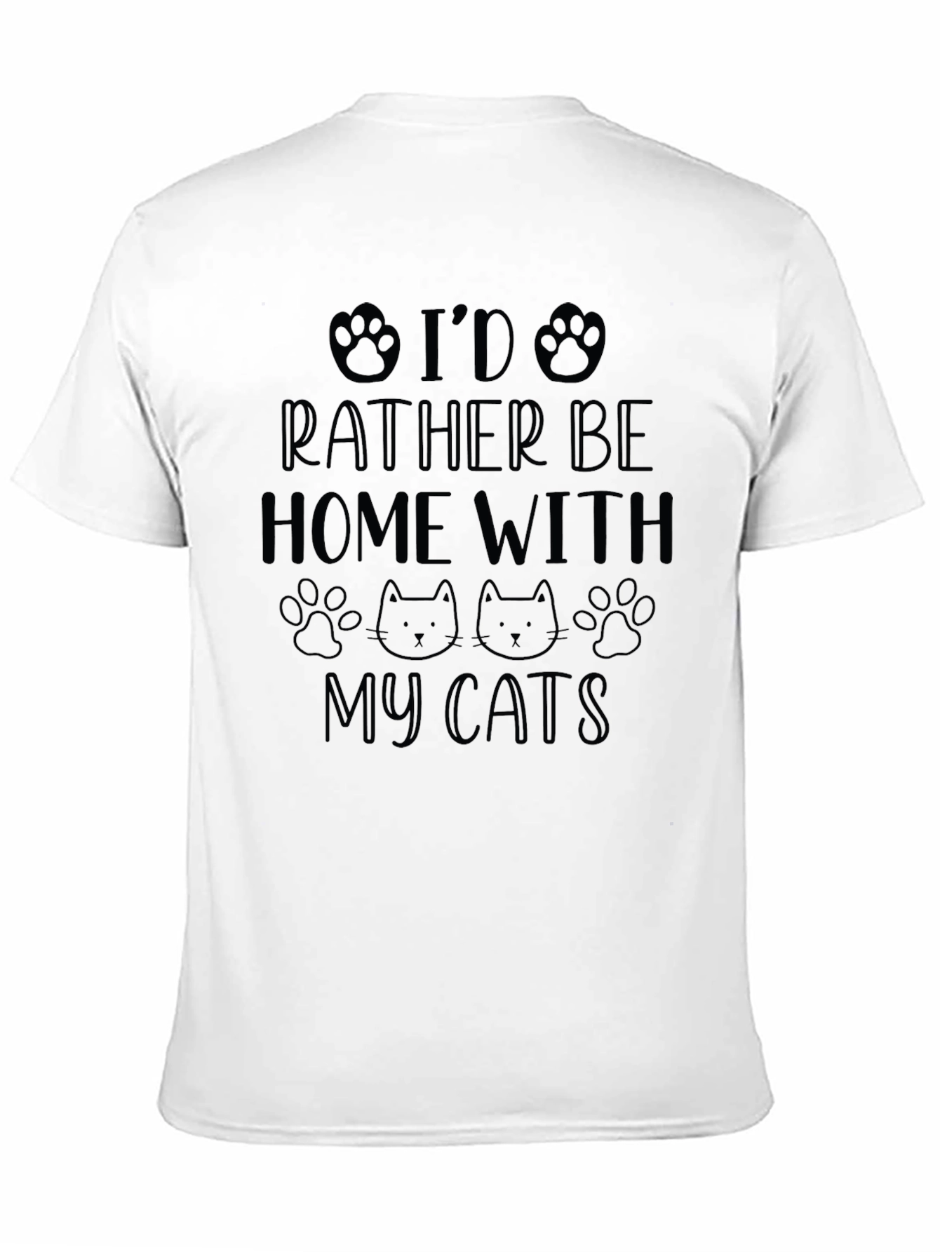 Black Home with Cats Graphic Tee view 11