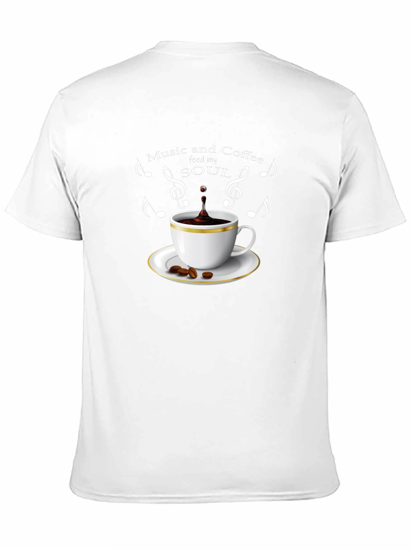 Black Music and Coffee Graphic Tee view 11