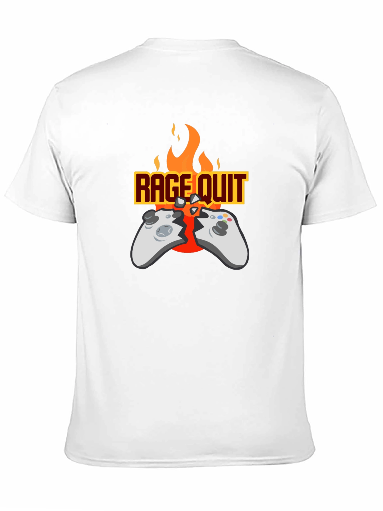 Black Rage Quit Gamer T-Shirt - Funny Gaming Tee view 11