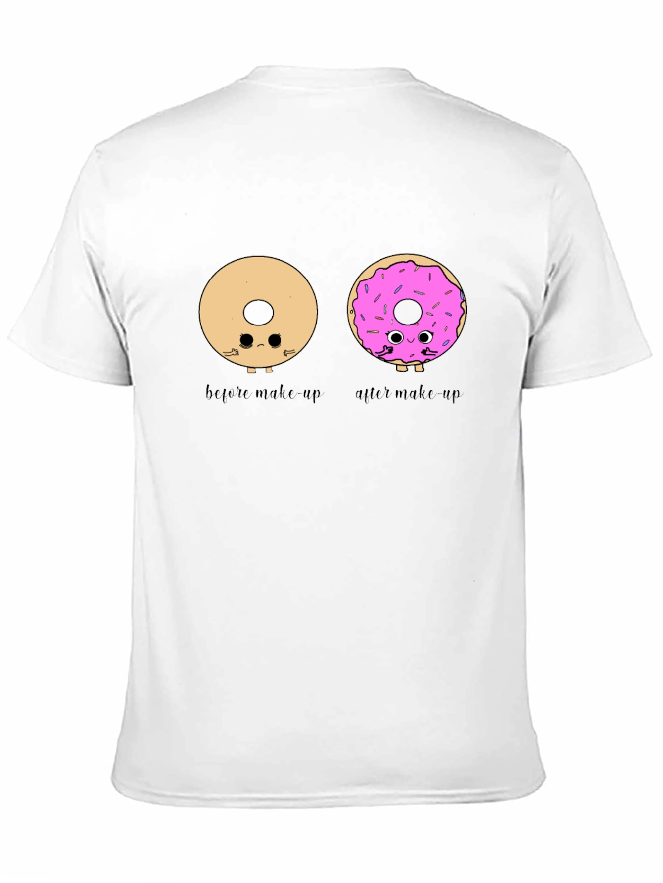 Black Donut Makeup T-Shirt - Humorous Graphic Tee view 11