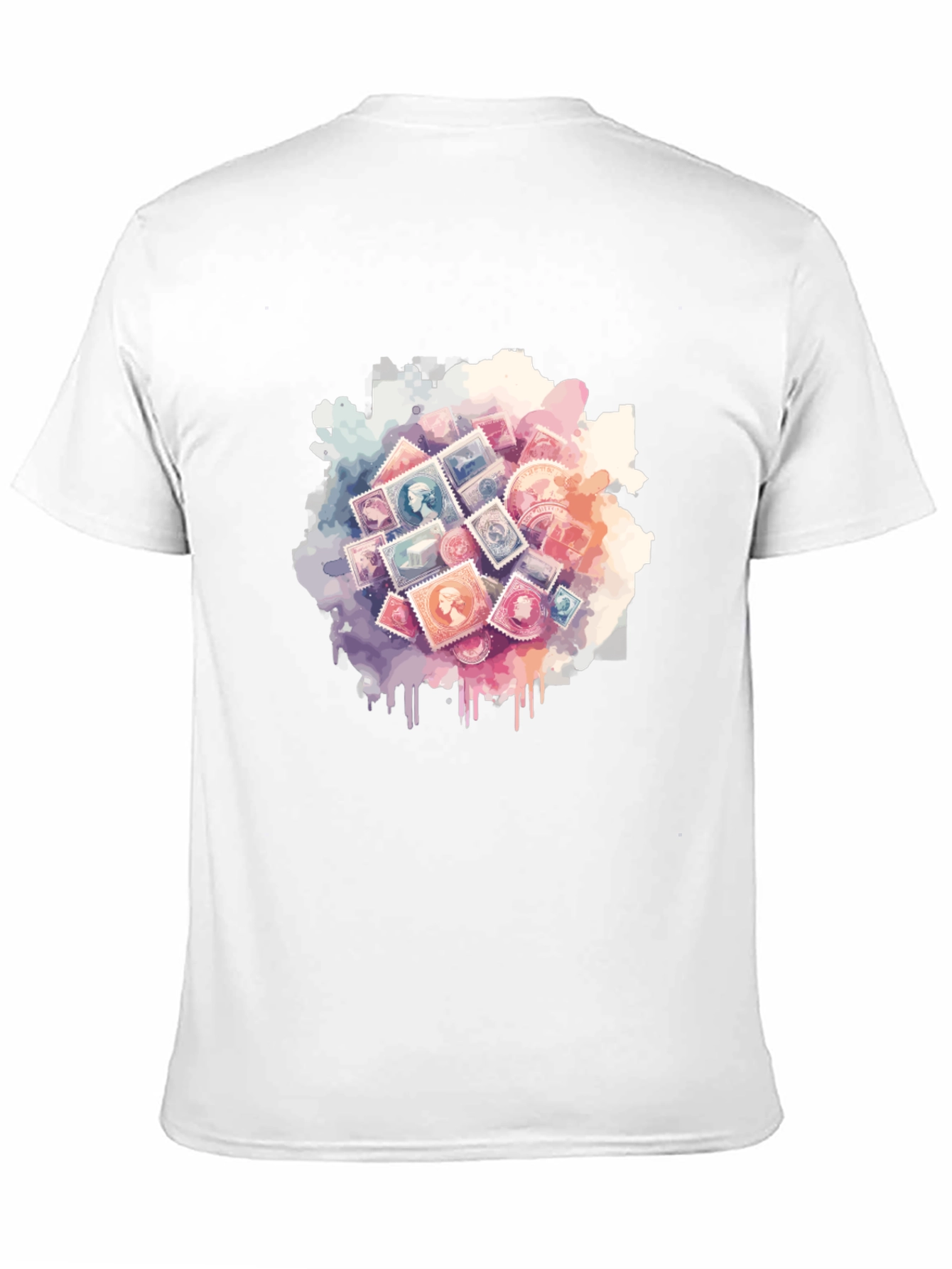 Black Vintage Stamp Graphic Tee - Classic Style view 11