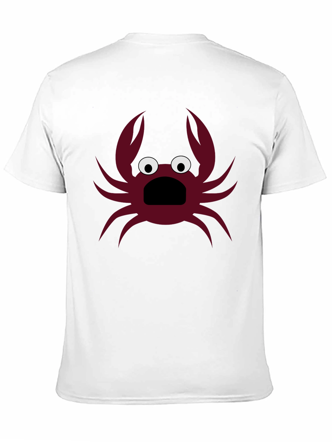 Black Funny Crab Graphic T-Shirt - Men's Black Tee view 11
