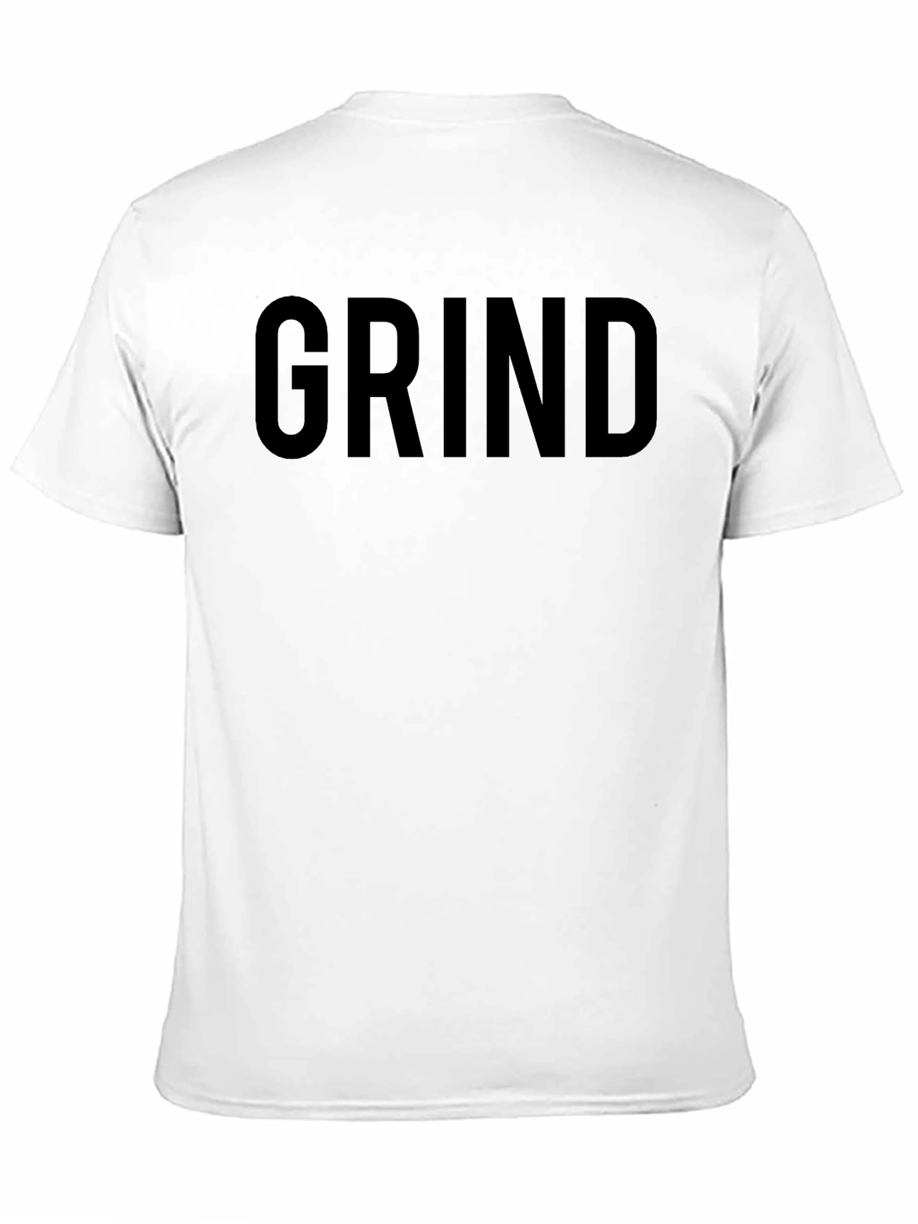Black Men's "Grind" Black T-Shirt - Casual Style view 11