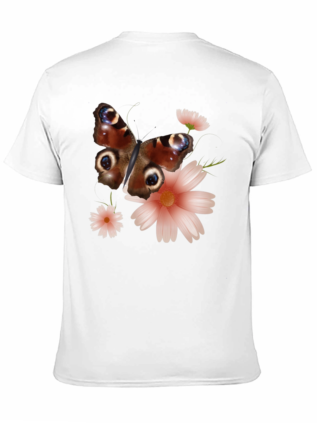 Black Butterfly & Floral Graphic Tee view 11