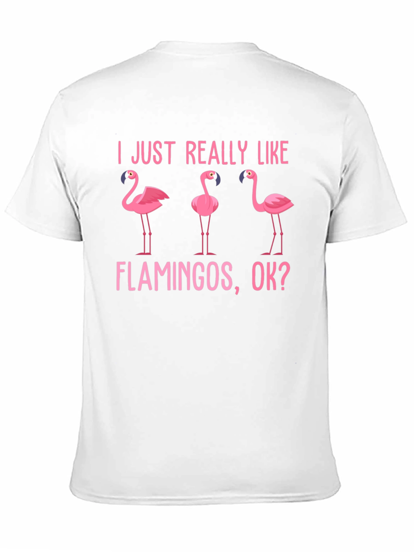 Black Flamingo Lover T-Shirt - I Just Really Like Flamingos Tee view 11