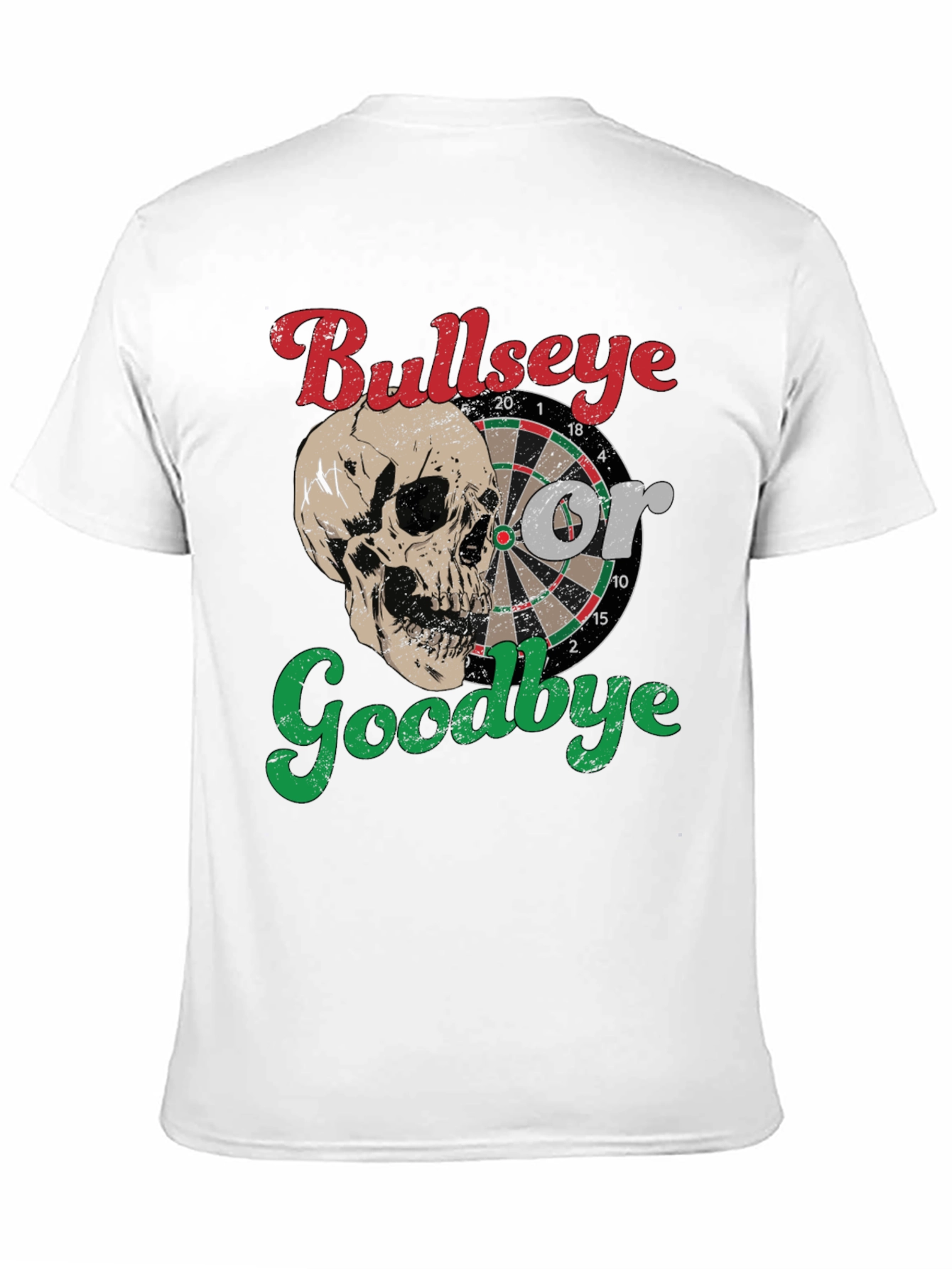 Black Bullseye or Goodbye Skull Graphic Tee view 11