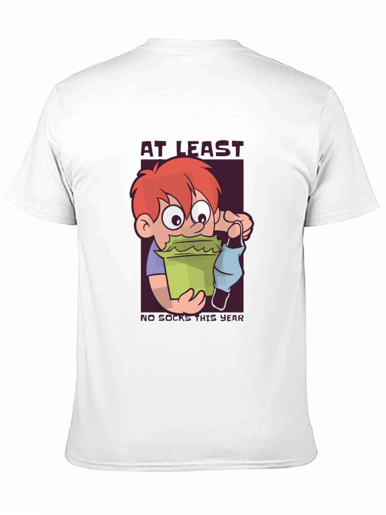 Black Funny "No Socks This Year" Graphic Tee view 11