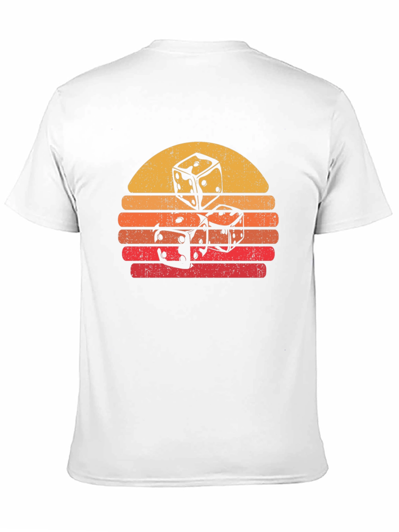 Dice Sunset Graphic Tee - Retro Style - 11
